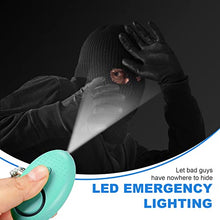 Load image into Gallery viewer, 16 Pack Safe Sound Personal Alarm, Emergency Safety Alarm 130 dB Security Alarm Keychain Personal Safety Devices with LED Light Buckle Key Chain for Women Self Defense, Kids Elderly, 16 Color