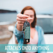 Load image into Gallery viewer, Guard Dog Security Bling-it-On Cute Pepper Spray for Women – Fashionable Key Holder - 16’ (5m) Accurate Spray Range - Self-Defense Accessory Designed for Women (5-Pack (Black/Pink/White/Teal/Purple))