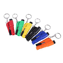 Load image into Gallery viewer, 6PCS Window Breaker Key Ring Cutter Portable Glass Breaker Car Emergency Escape Tool