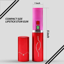 Load image into Gallery viewer, Wholesale (12 Pc) Flashlight Lipstick Stun Gun Women Self Defense Bright Led Flashlight - Rechargeable Battery (Red X12)