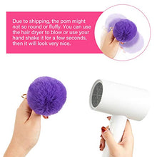 Load image into Gallery viewer, Hicarer 60 Pieces Colorful Poms Keychains Fluffy Ball Faux Fur Keyring for Women (3 Inch)