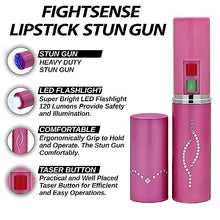 Load image into Gallery viewer, Wholesale (12 Pc) Flashlight Lipstick Stun Gun Women Self Defense Bright Led Flashlight - Rechargeable Battery (Pink X12)