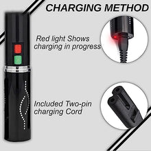 Load image into Gallery viewer, Wholesale (12 Pc) Flashlight Lipstick Stun Gun Women Self Defense Bright Led Flashlight - Rechargeable Battery (Black X12)