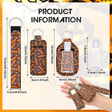 Load image into Gallery viewer, 60 Pieces Travel Bottles Keychain Holder Set, 15 lipstick Holder 15 Keychain Wristlet Lanyard 15 Empty Travel Bottles 15 Travel Bottle Holders for Shampoo Perfume Storage(Horrible Style)