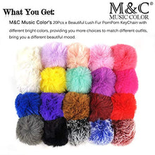 Load image into Gallery viewer, 20 Pcs Faux Fur Ball Pom Poms Keychains for Handbag Purse Fluffy Ball (With Lobster Buckle)