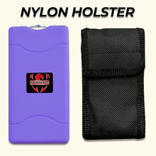 Load image into Gallery viewer, Wholesale Lot (12 Pc) Super Heavy Duty Stun Gun for Self Defense with Bright Led Flashlight, Rechargeable Battery, Nylon Holsters with Belt Loop for Easy Cary (Multi)