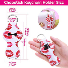 Load image into Gallery viewer, 40Pcs Lip Balm Holder Chapstick Keychain Holder Bulk for Lipstick, Chapstick, Lip Balm (Multicolor Colors)