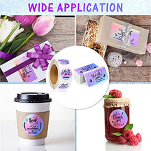 Load image into Gallery viewer, 1120 Pieces Thank You Cards and Stickers Set, Include 120 Thank You Business Card 1000 Thank You Roll Labels Thank You for Supporting My Small Business Stickers Cards Package Insert(Holographic Style)