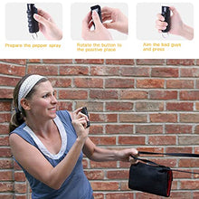 Load image into Gallery viewer, 10 Pcs Pepper Spray Keychain Set for Women Girls - Maximum Strength Defense - Quick Release Key Ring for Easy Access - Finger Grip for Accurate Aim - 25 Bursts & 10 ft Range - 20ML