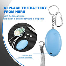 Load image into Gallery viewer, 16 Pack Safe Sound Personal Alarm, Emergency Safety Alarm 130 dB Security Alarm Keychain Personal Safety Devices with LED Light Buckle Key Chain for Women Self Defense, Kids Elderly, 16 Color