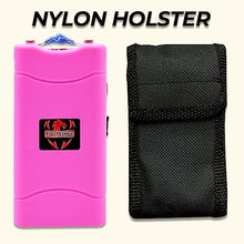Load image into Gallery viewer, Wholesale Lot (12 Pc) Super Heavy Duty Stun Gun for Self Defense with Bright Led Flashlight, Rechargeable Battery, Nylon Holsters with Belt Loop for Easy Cary (Multi)