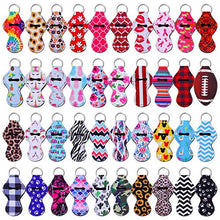 Load image into Gallery viewer, 40Pcs Lip Balm Holder Chapstick Keychain Holder Bulk for Lipstick, Chapstick, Lip Balm (Multicolor Colors)