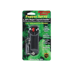 1/2 oz Leatherette or Halo Holster Pepper Spray