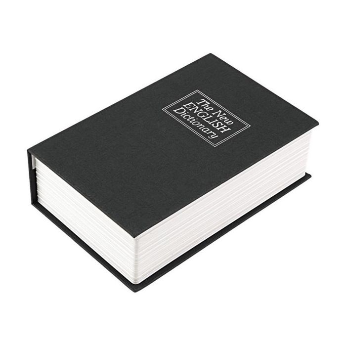 Key Locking Secret Book Safe