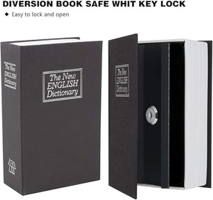 Key Locking Secret Book Safe