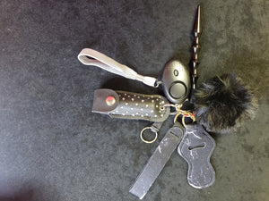Tonya Black Bling Custom Keychain
