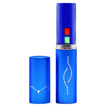 Load image into Gallery viewer, Wholesale (12 Pc) Flashlight Lipstick Stun Gun Women Self Defense Bright Led Flashlight - Rechargeable Battery (Blue X12)
