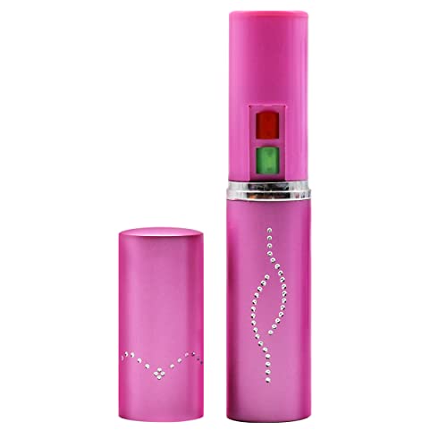 Wholesale (12 Pc) Flashlight Lipstick Stun Gun Women Self Defense Bright Led Flashlight - Rechargeable Battery (Pink X12)