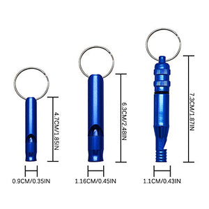 LZYMSZ 36 PCS Extra Loud Aluminum Whistle with Key Chain, 3 Sizes Emergency Situations Survival Whistle Key Ring for Sports Running Training Camping Hiking Outdoor Multiple Colors