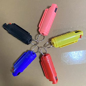 5pack Pepper Spray for Women Self Defense, 20mL Self Defense Pepper Spray Keychain Bulk Pack