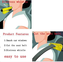 Load image into Gallery viewer, 6PCS Window Breaker Key Ring Cutter Portable Glass Breaker Car Emergency Escape Tool
