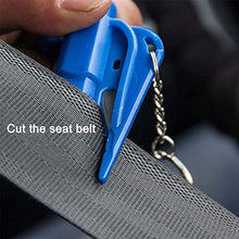 Load image into Gallery viewer, 6PCS Window Breaker Key Ring Cutter Portable Glass Breaker Car Emergency Escape Tool
