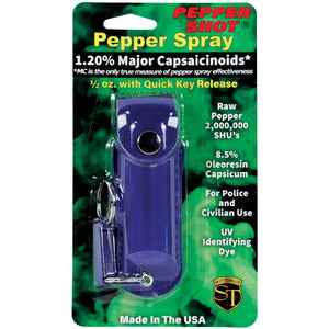 1/2 oz Leatherette or Halo Holster Pepper Spray