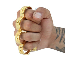 Load image into Gallery viewer, Loaded Magnum Bullet Knife Brass Knuckle
